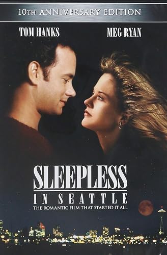 Sleepless in Seattle DVD cover, a romantic Christmas movie