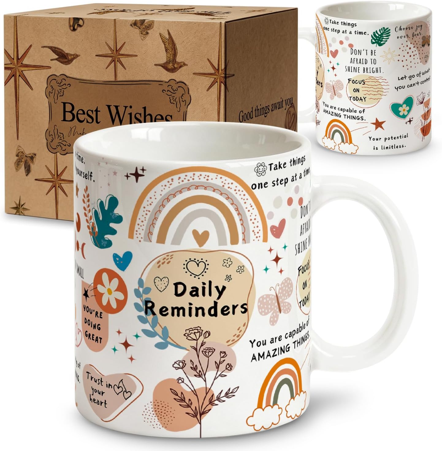 Daily reminders positive affirmations coffee mug
