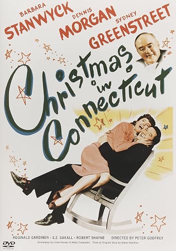 Christmas in Connecticut DVD cover, a romantic Christmas movie