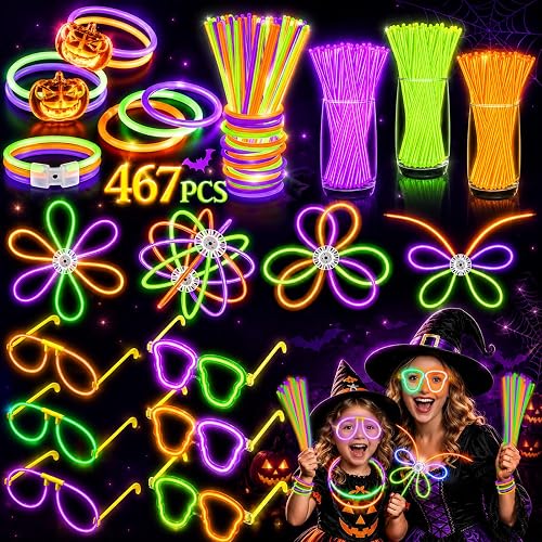 Halloween glow sticks party favors pack