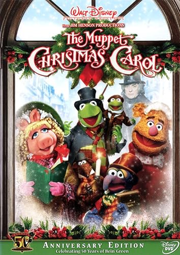 The Muppet Christmas Carol DVD cover, a Christmas movie for kids