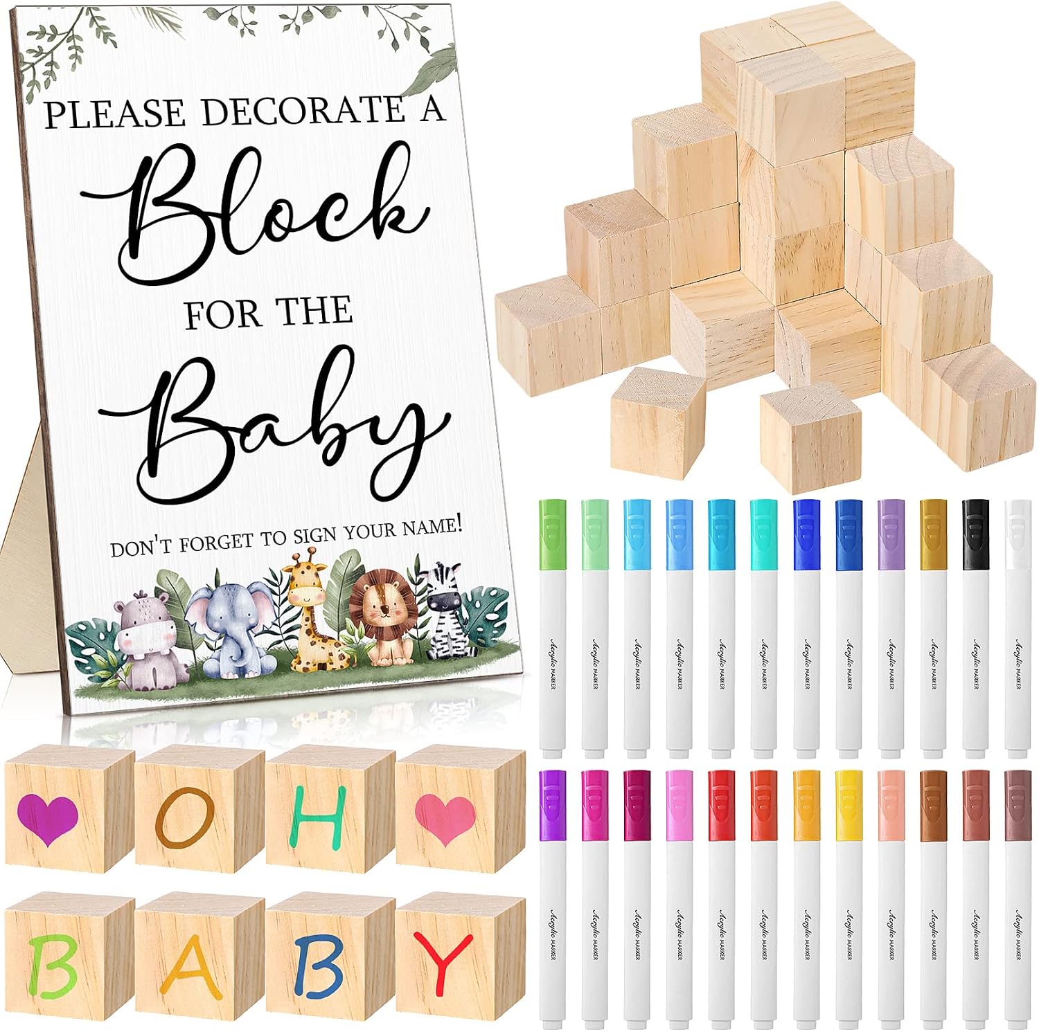 Baby shower party games set