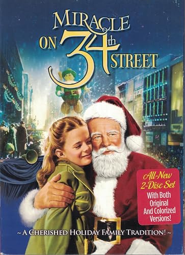 Miracle on 34th Street DVD cover, a romantic Christmas movie