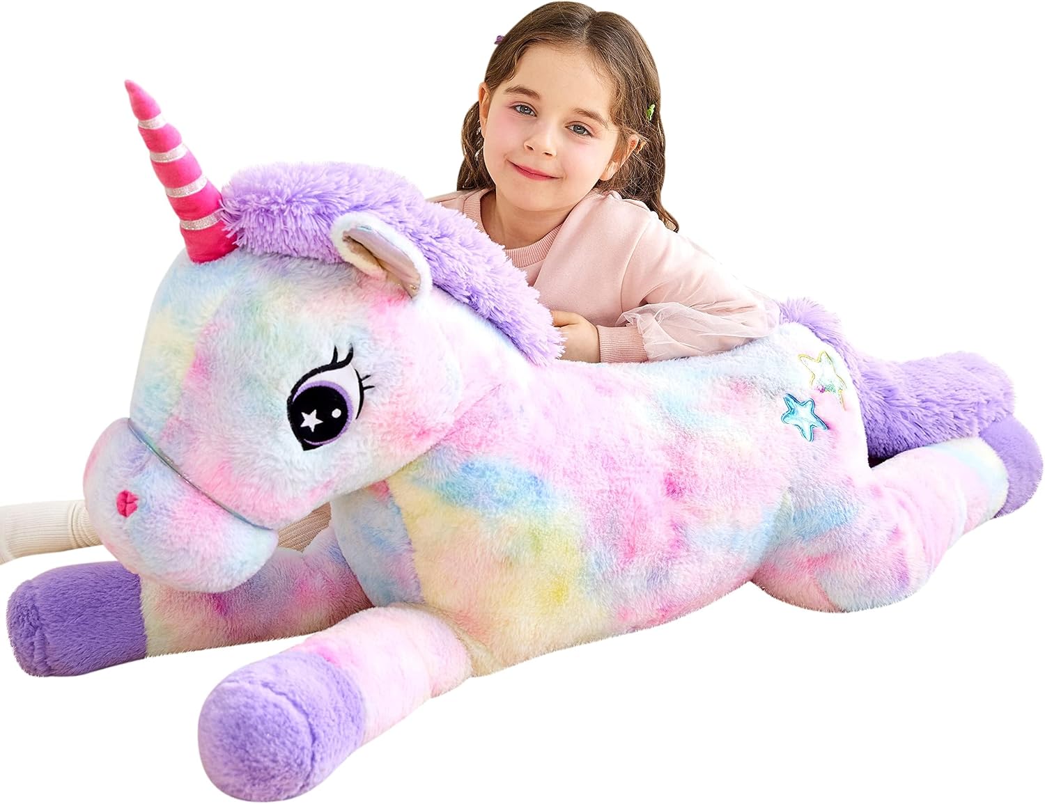 Giant unicorn stuffed animal