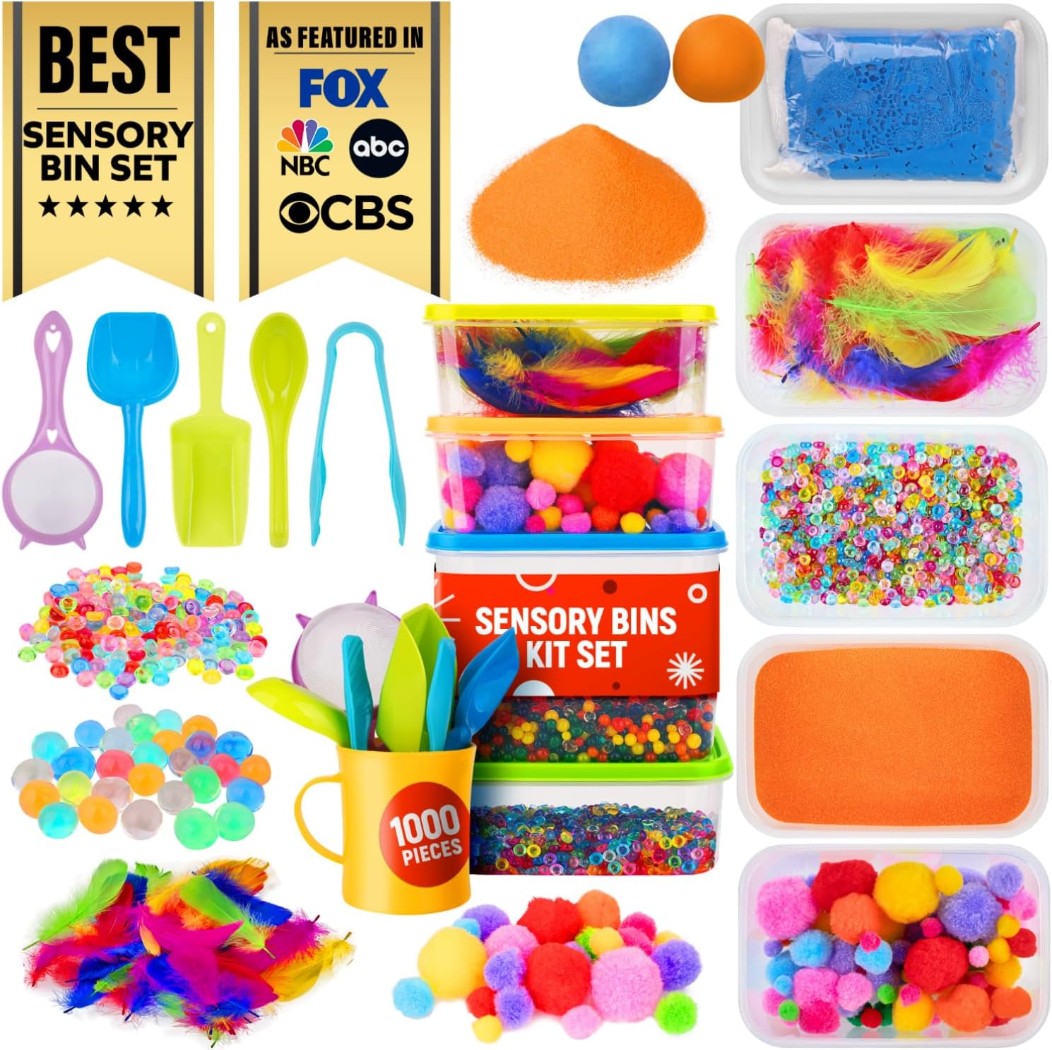 Sensory kit with six bins