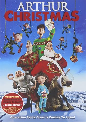 Arthur Christmas DVD cover, a Christmas movie for kids