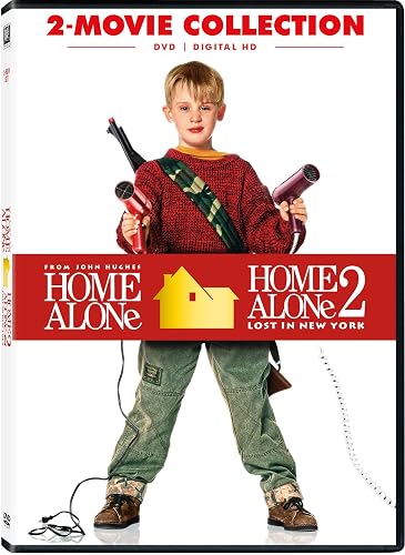 Home Alone (1 and 2 Double Feature) DVD cover, a Christmas movie for kids