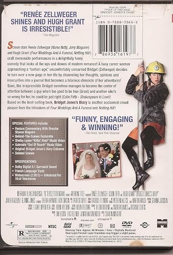 Bridget Jones’s Diary DVD cover, a romantic Christmas movie