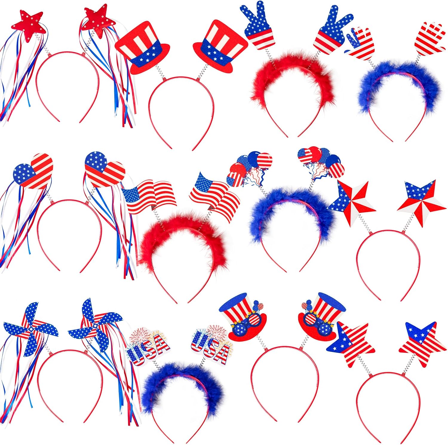 4th of July party headbands