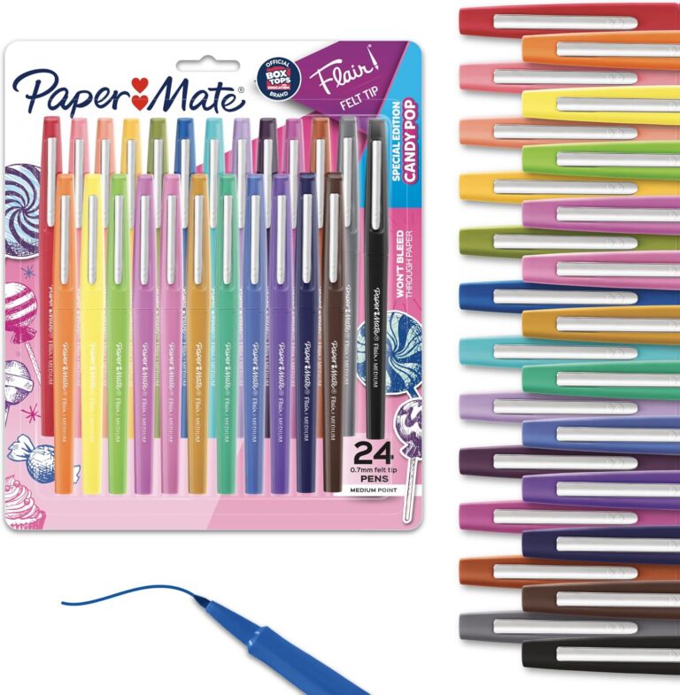 Paper Mate Flair felt tip pens in assorted colors