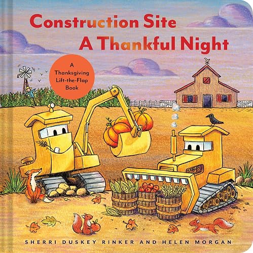 Construction Site A Thankful Night lift the flap book