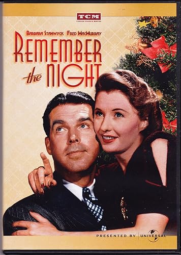 Remember the Night DVD cover, a romantic Christmas movie