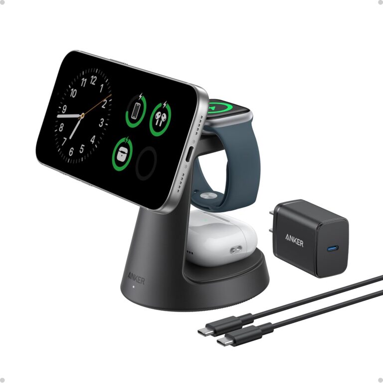 Anker MagGo 3-in-1 Qi2 charging station for iPhone, Apple Watch and AirPods
