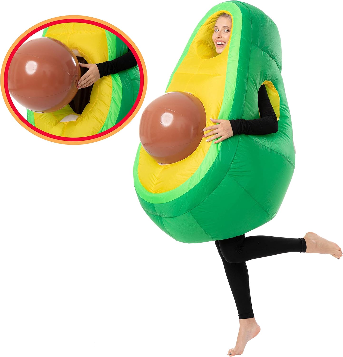 Inflatable avocado costume