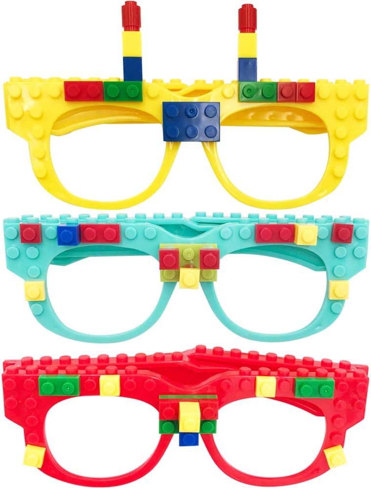 Building brick party glasses