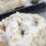 Frosted cake mix cinnamon rolls