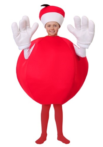 Kids red apple costume