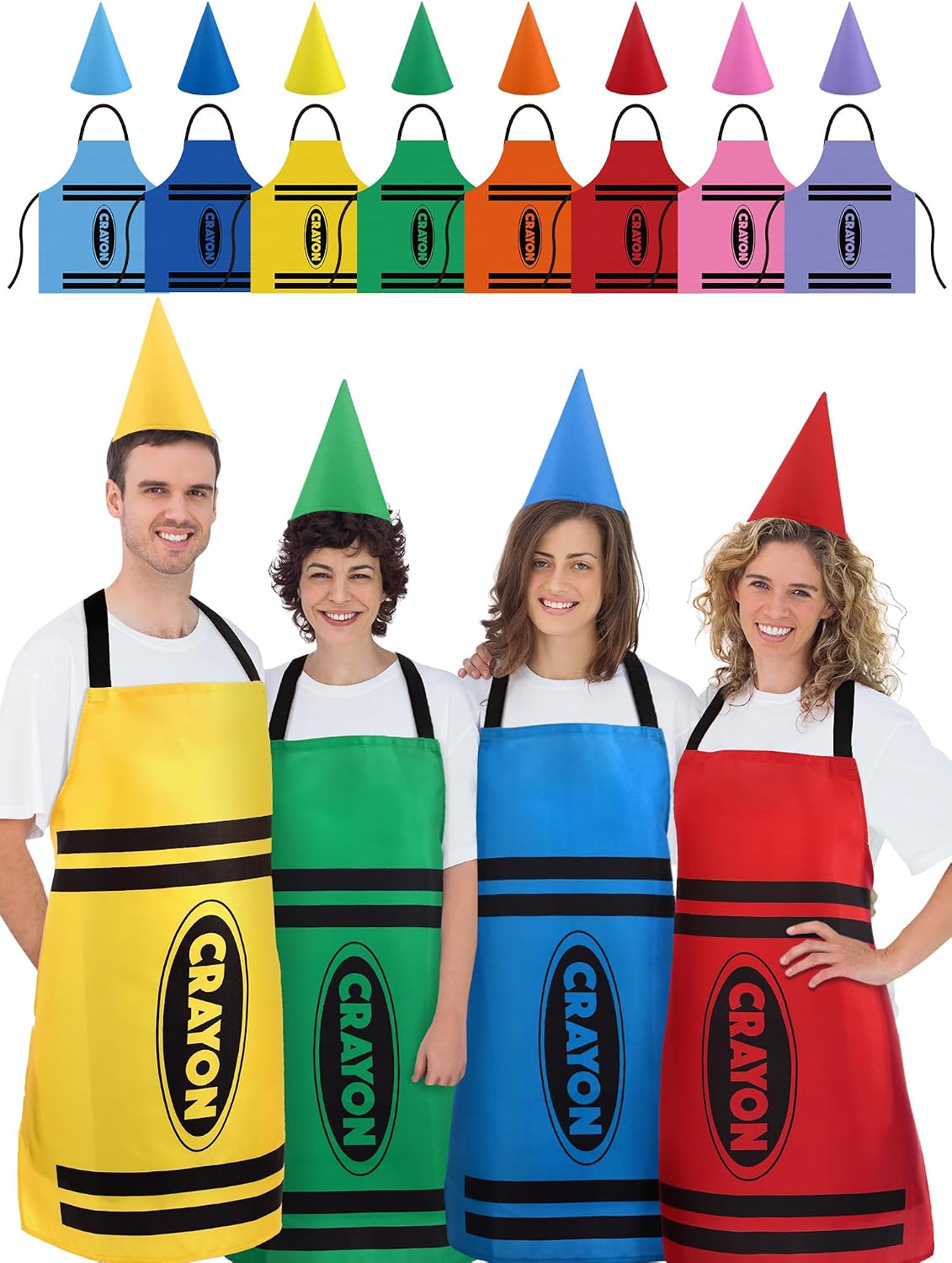 Crayon costume aprons set
