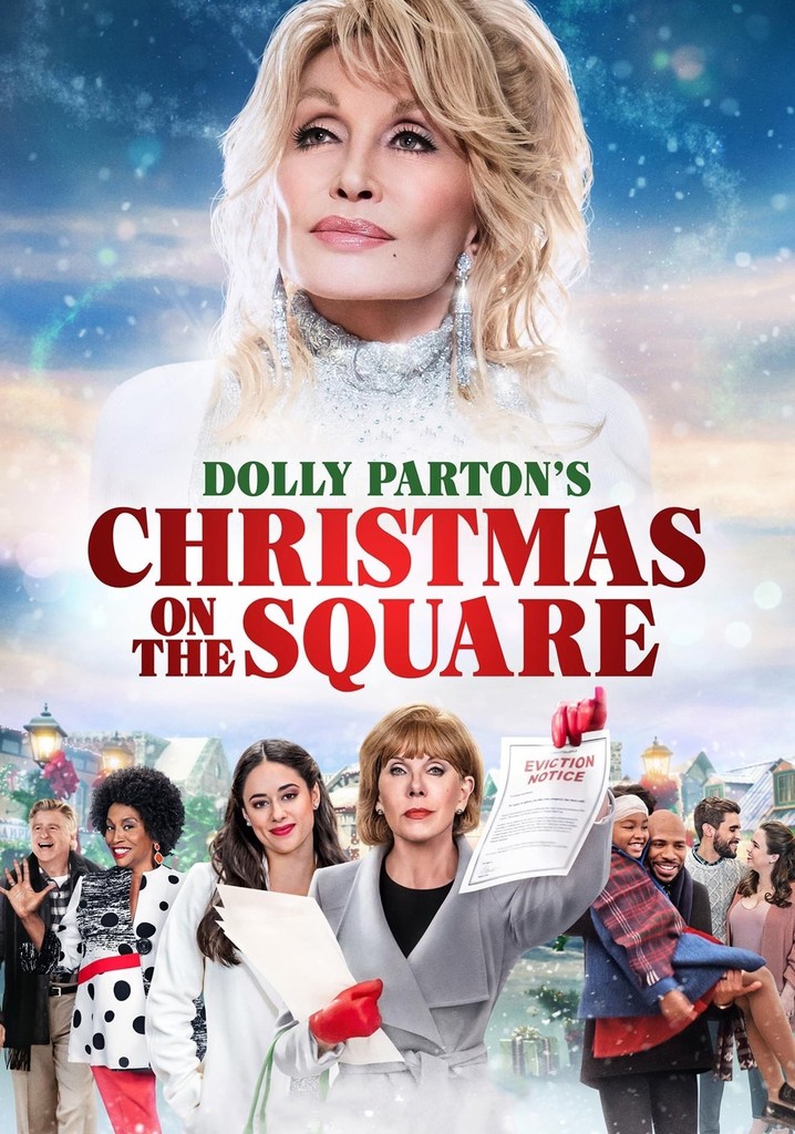 Dolly Partons Christmas on the Square Netflix Christmas movie poster