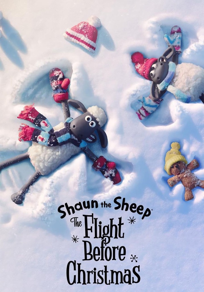 Shaun the Sheep: The Flight Before Christmas Netflix Christmas movie poster