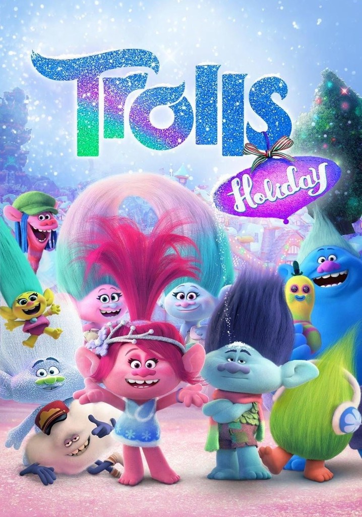 Trolls Holiday Netflix Christmas movie poster