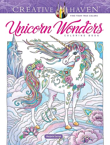 Creative Haven Unicorn Wonders adult coloring book