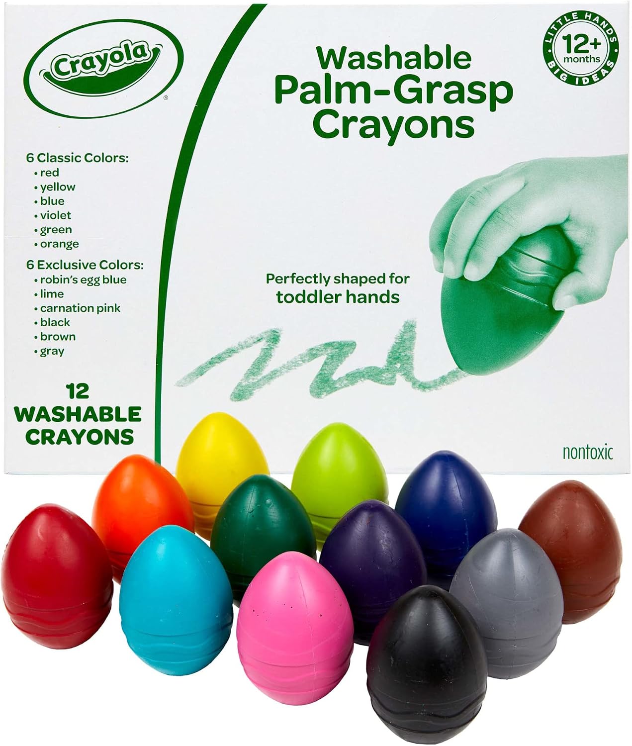 Crayola Large Egg Crayons for toddlers