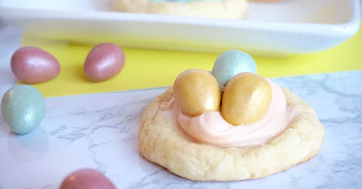 Easy Easter Nest Cookies to Bake with Kids