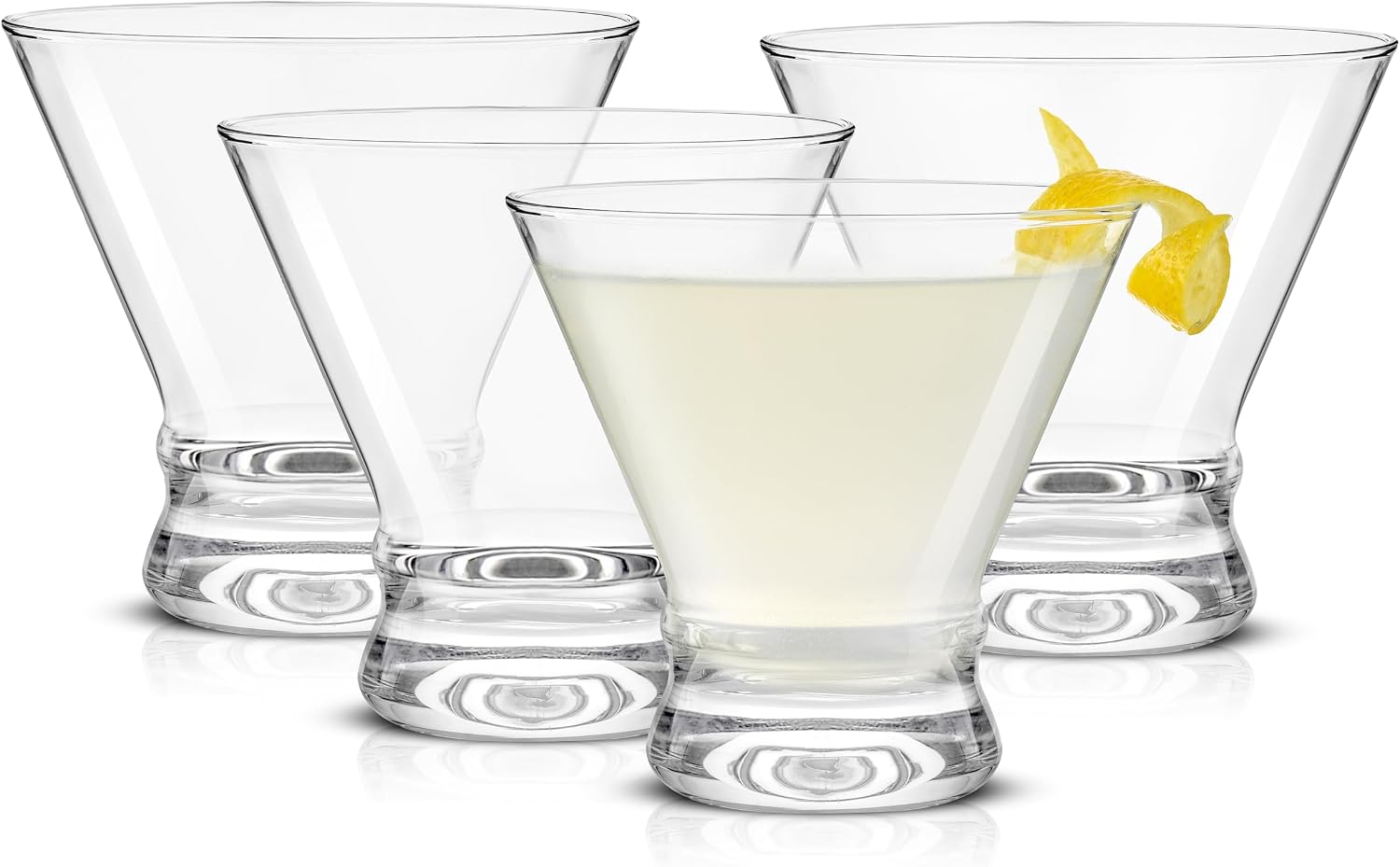 JoyJolt stemless martini glasses set of 4