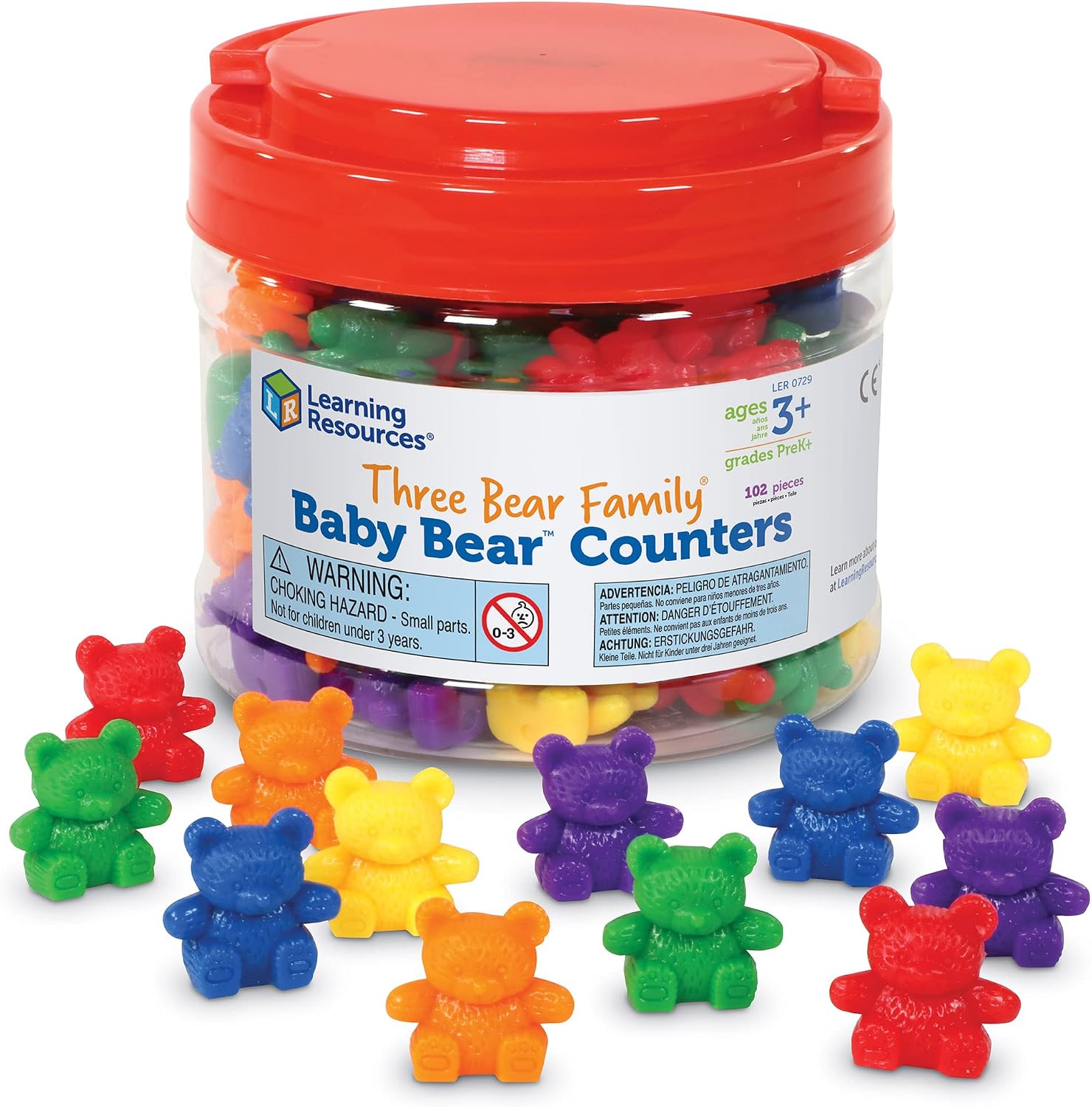 Learning Resources Baby Bear Counters in six colors