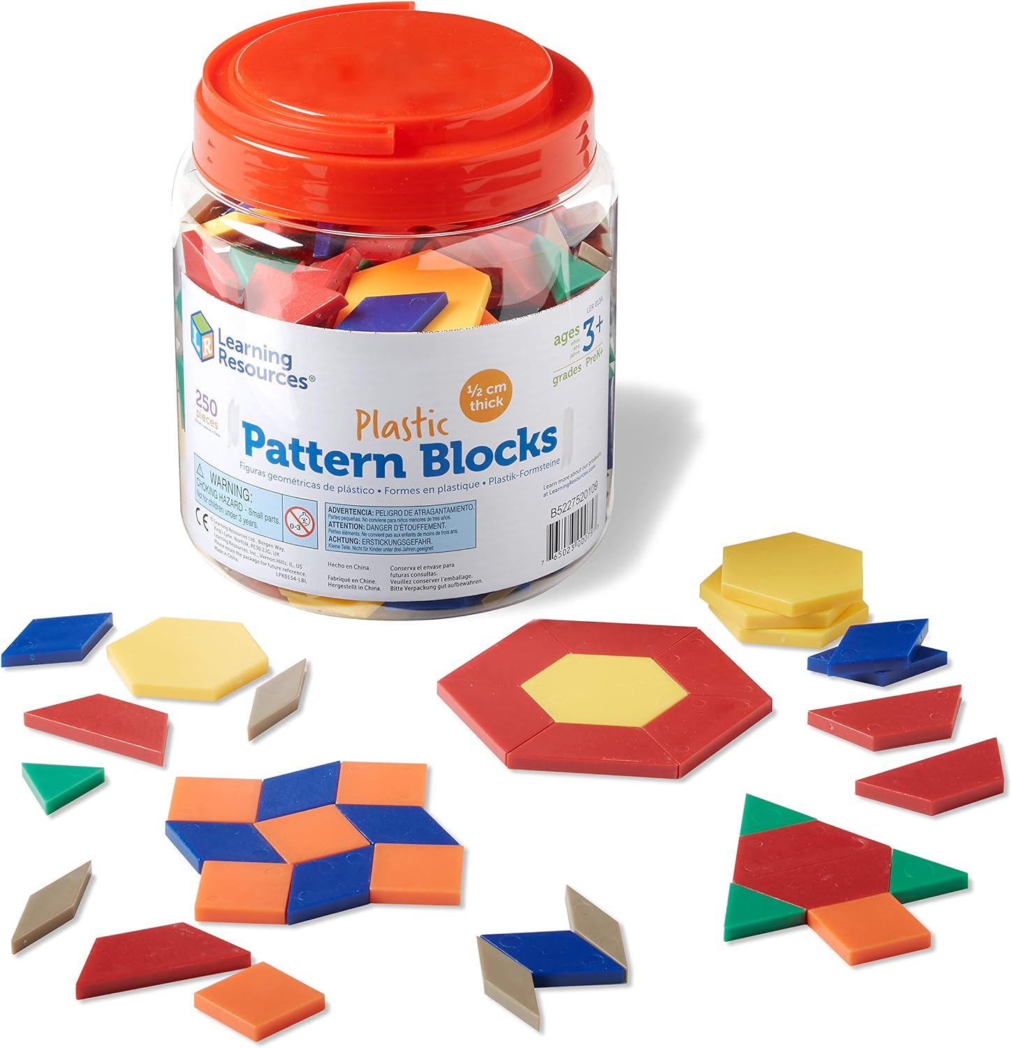 Learning Resources plastic pattern blocks