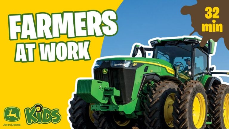 John Deere Kids video showing real tractors and farmers at work