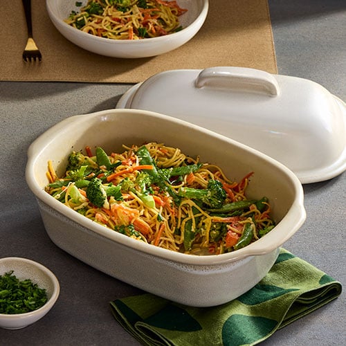 Pampered Chef Fully Glazed Deep Covered Baker