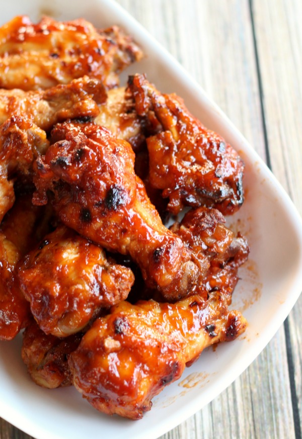 Slow Cooker Apricot BBQ Chicken Wings 