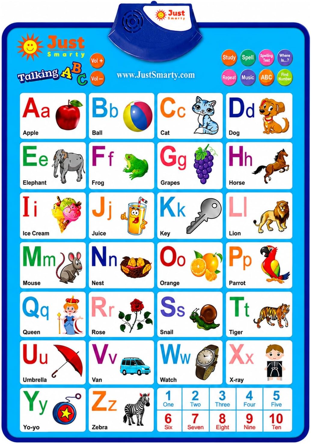Just Smarty interactive talking alphabet wall chart