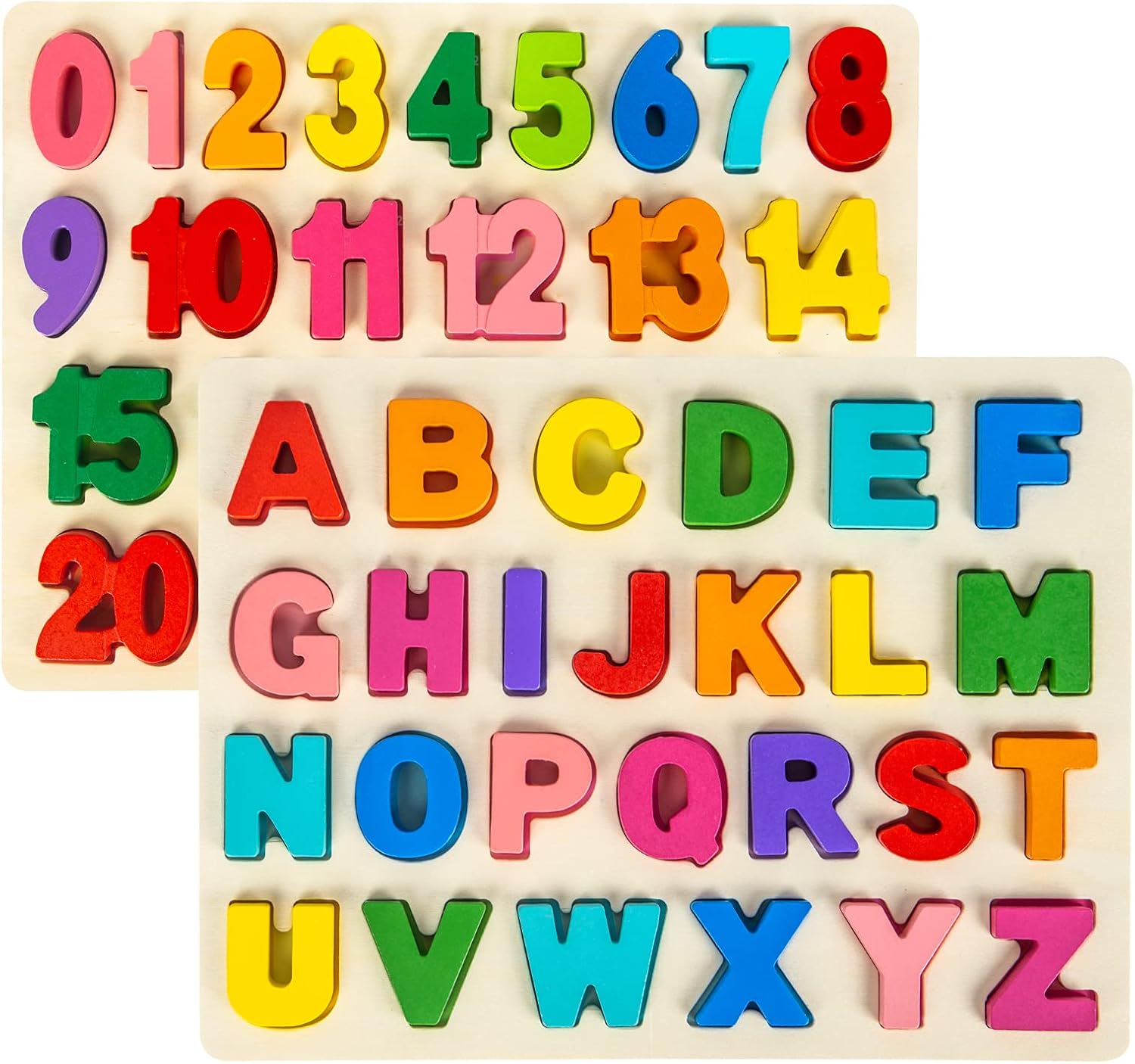 Wooden ABC alphabet puzzle for toddlers